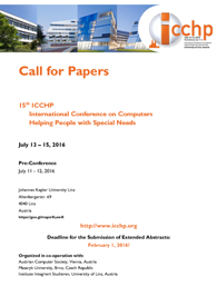 Call ICCHP 2016 - download .pdf